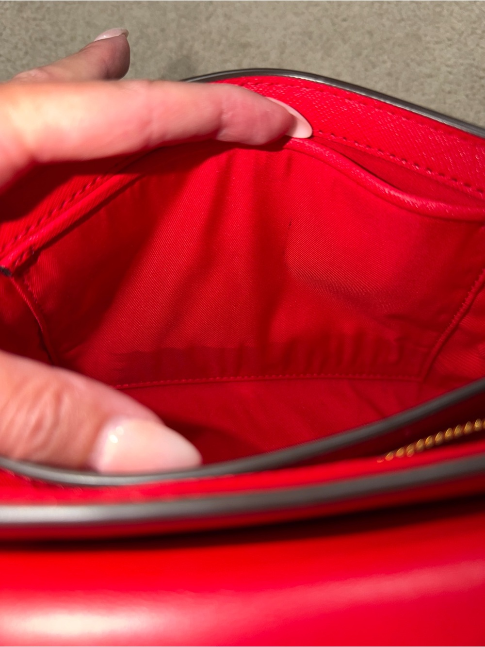 Tory Burch Red Top-Handle Satchel with Crossbody Strap - Picture 4 of 6